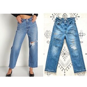 Custom Levi’s Ribcage Straight Ankle Jeans in Noe High Size 27